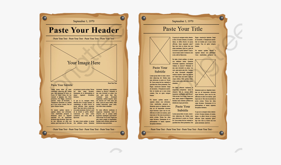 Newspaper, Transparent Clipart