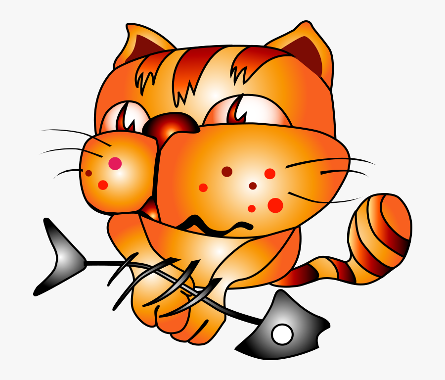 Garfield Clipart Orange Cat - Cat Vector, Transparent Clipart