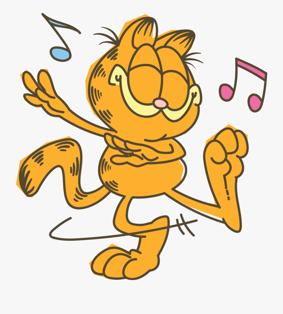 Garfield Line Messaging Sticker - Garfield Stickers, Transparent Clipart