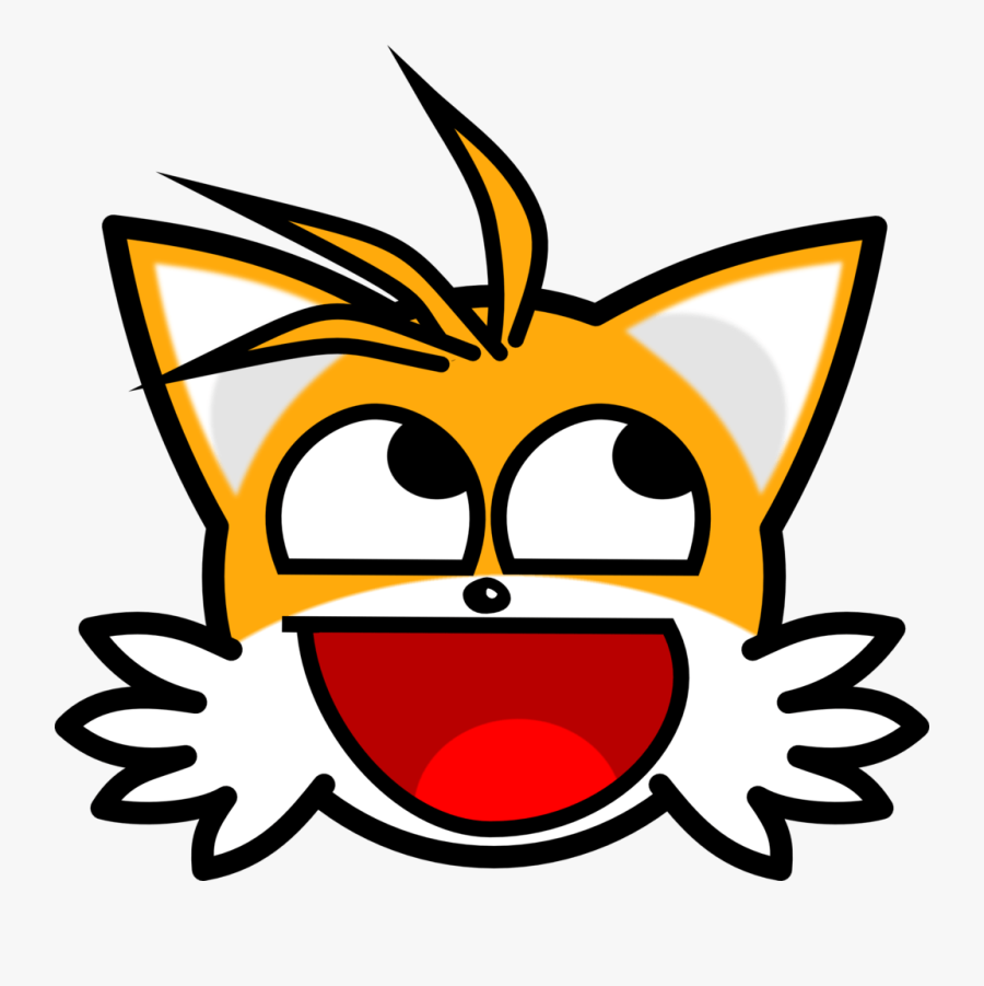 Tails Awesome Face, Transparent Clipart