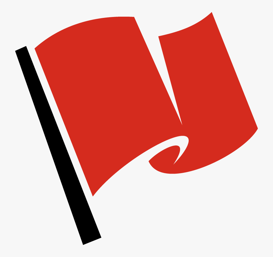 Racing Flag Red - Flag Logo Black And White, Transparent Clipart
