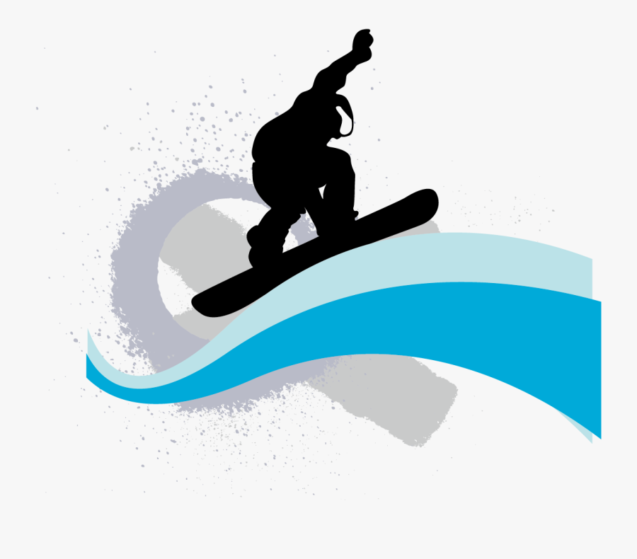 Snowboarding Extreme Sport Skiing - Download Free Vector Snowboard, Transparent Clipart