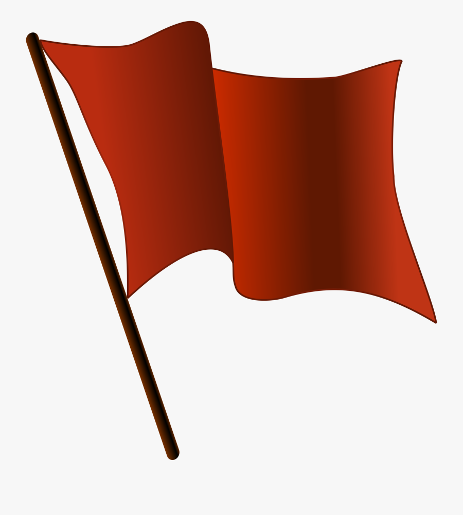 File Red Waving Svg - Red Flag, Transparent Clipart