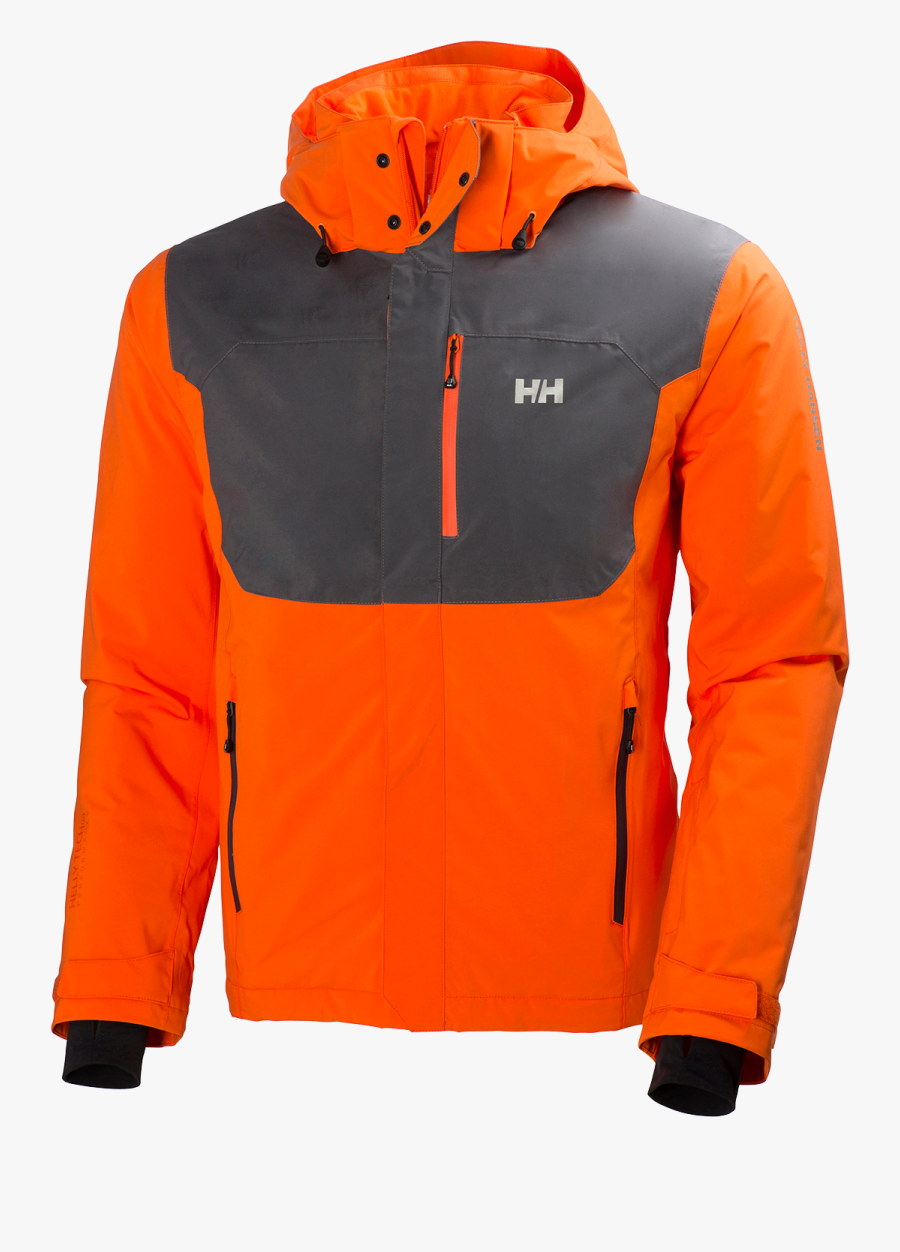 Helly Hansen Orange Ski Jacket, Transparent Clipart
