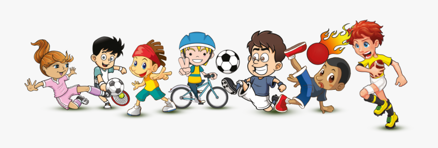 Sports Cartoon Clip Art - Kids Sport Clipart, Transparent Clipart