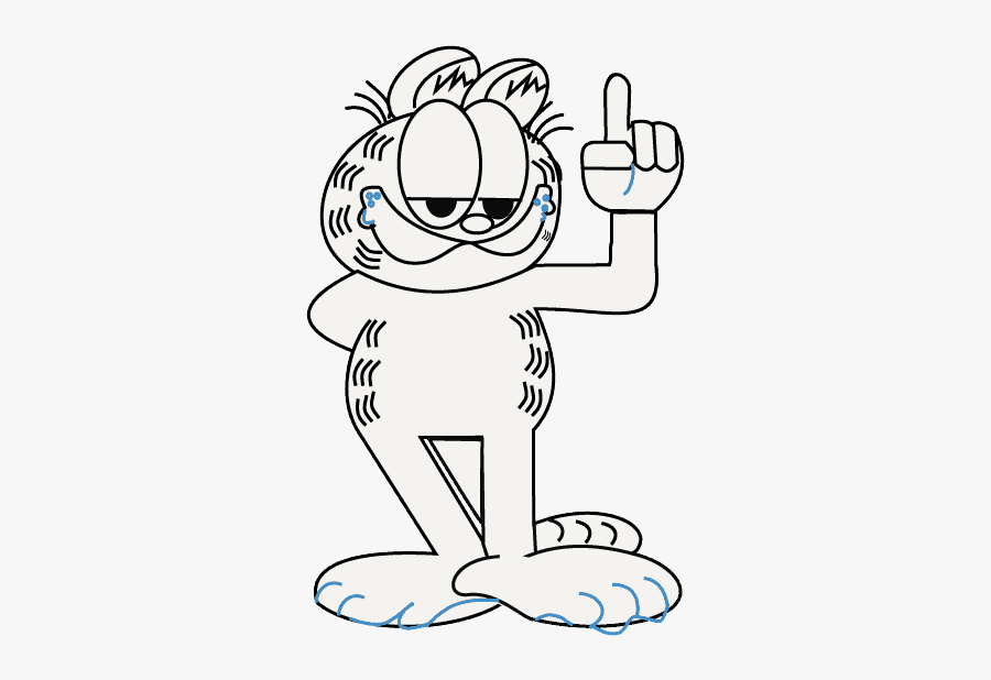 How To Draw Garfield - Cartoon, Transparent Clipart