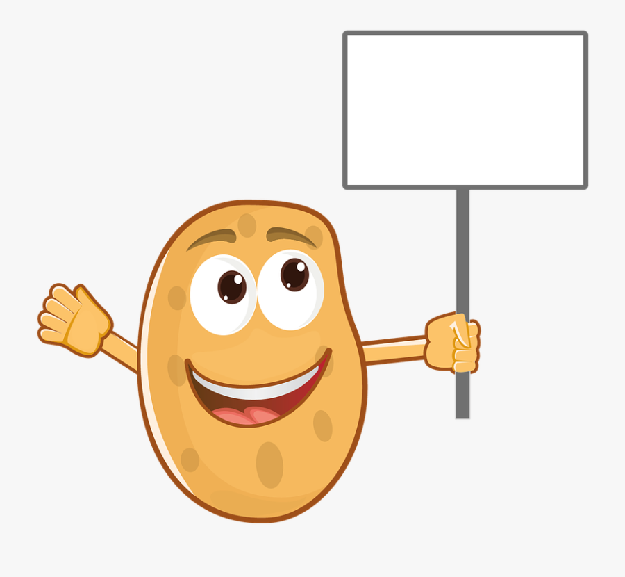 Potato Mascot Cartoon - Clip Art Baked Potato, Transparent Clipart