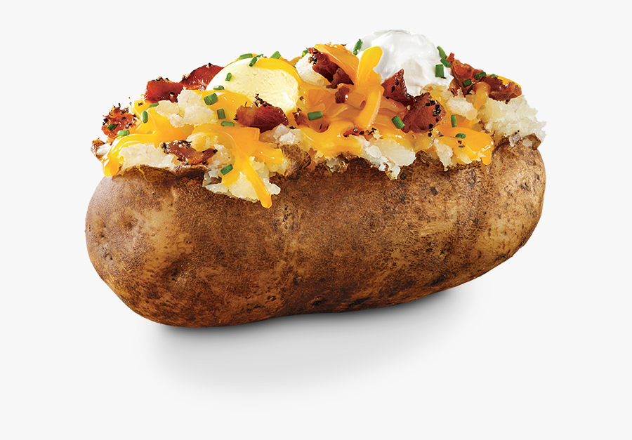 Potato Png - Baked Potatoes - Baked Potato With Onion Sour Cream And Bacon, Transparent Clipart