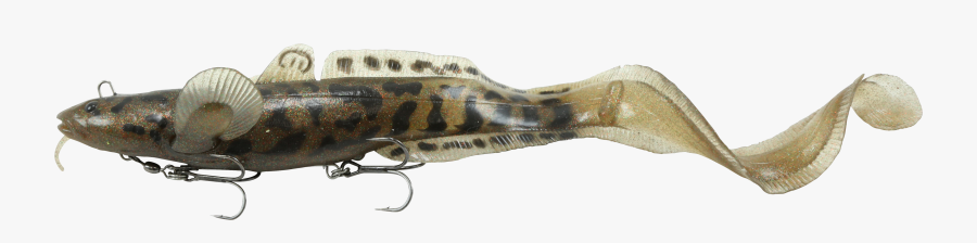 Transparent Fishing Hook Png - Savage Gear 3d Burbot, Transparent Clipart