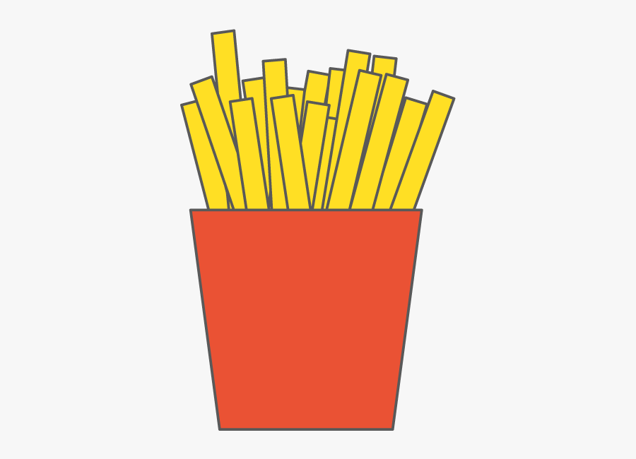 French Fries, Transparent Clipart