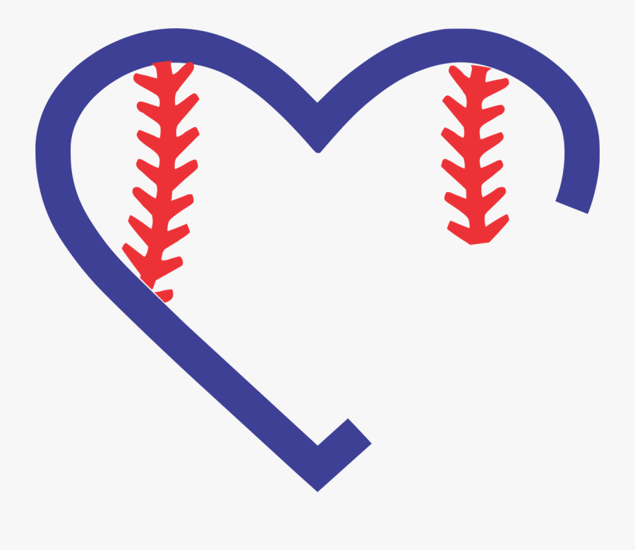 Baseball Heart Png Jpg Free Library - Baseball Stitching Clipart, Transparent Clipart