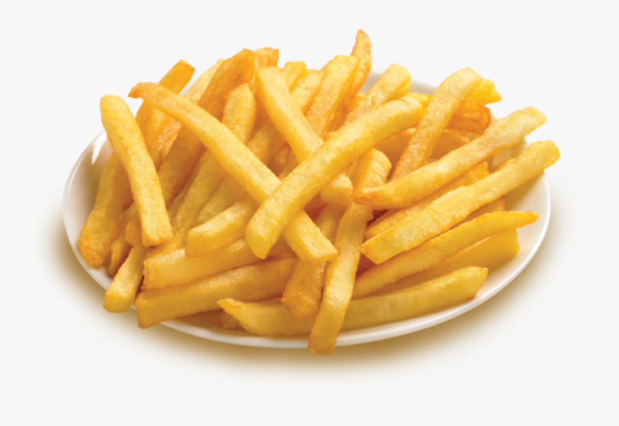 French Fries On Plate, Transparent Clipart