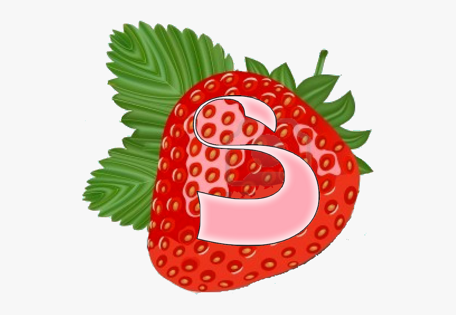 S Alpha Pinterest - Strawberry Vector, Transparent Clipart