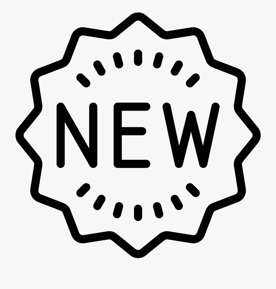 The Word New Is In A Thirteen Point Star Clipart ...