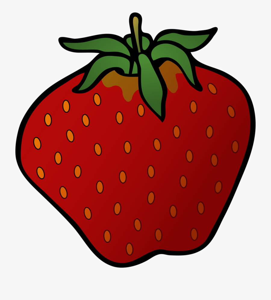Cartoon Strawberry, Transparent Clipart