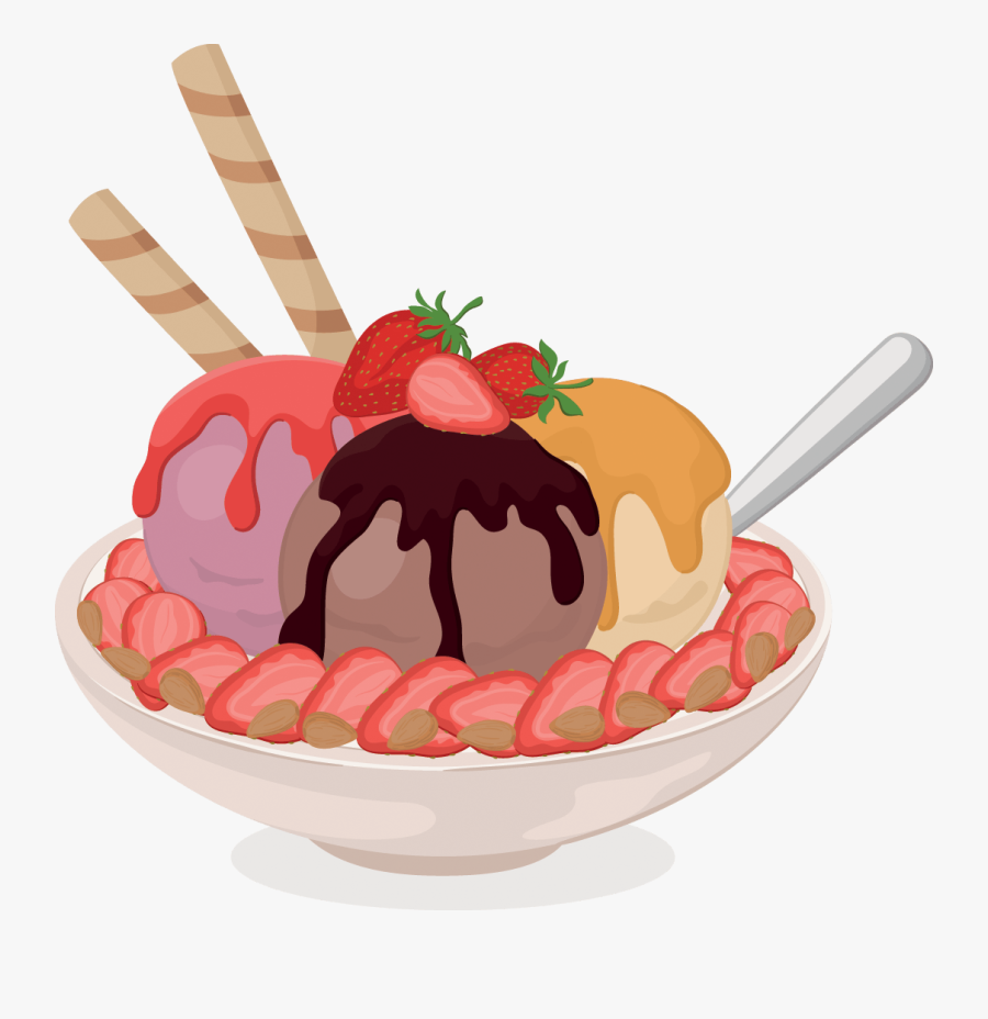 Cup Ice Cream Drawing, Transparent Clipart