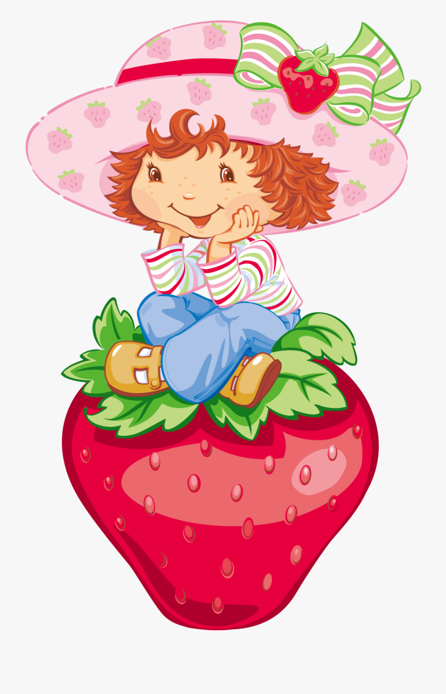 Strawberries Clipart Strawberry Cheesecake - Strawberry Shortcake Girl, Transparent Clipart