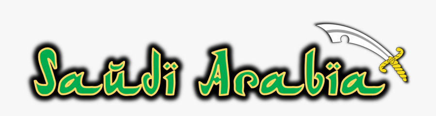 Picture - Saudi Arabia Word Art, Transparent Clipart