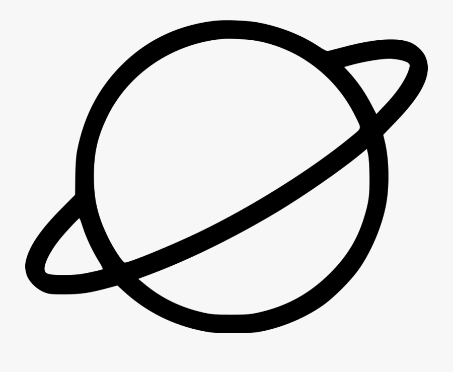 Planet Clipart Astronomy - Planet Black And White, Transparent Clipart