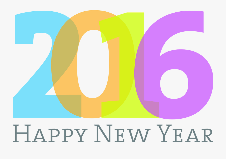 2016 New Year Logo Png - Happy New Year 2016 Png, Transparent Clipart