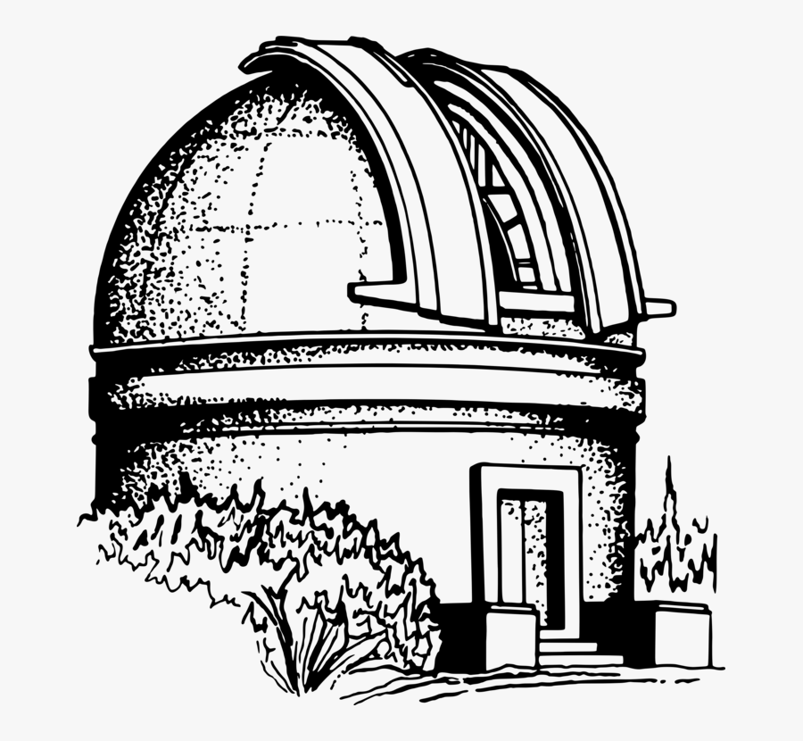 Line Art,monochrome Photography,photography - Observatory Drawing, Transparent Clipart