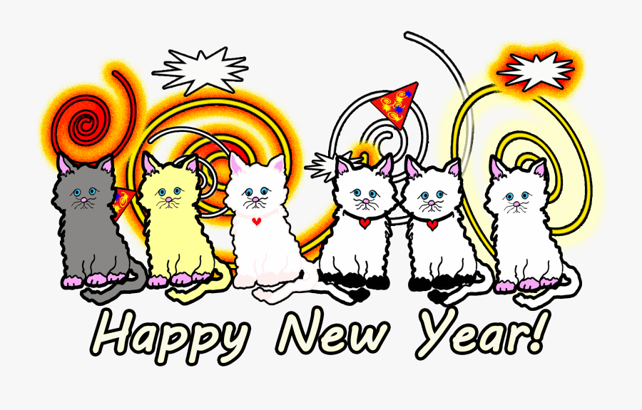 Happy New Year - Cartoon, Transparent Clipart