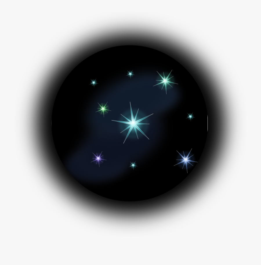 Astronomy Clipart Starry Night - Circle, Transparent Clipart