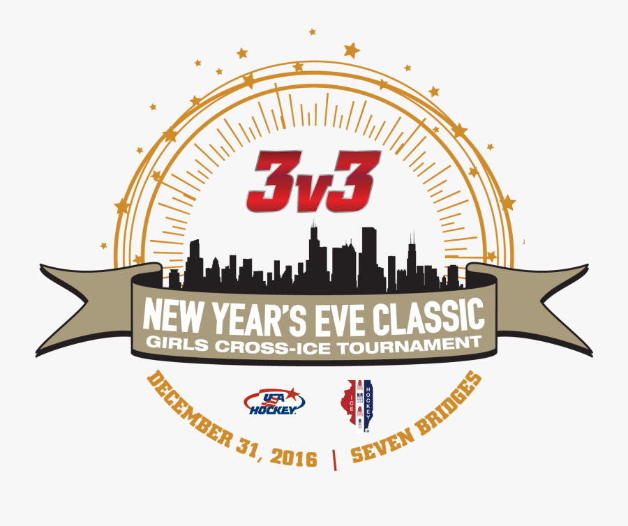 New Years Classic 3v3 Girls - New Years Eve Hockey Tournament, Transparent Clipart