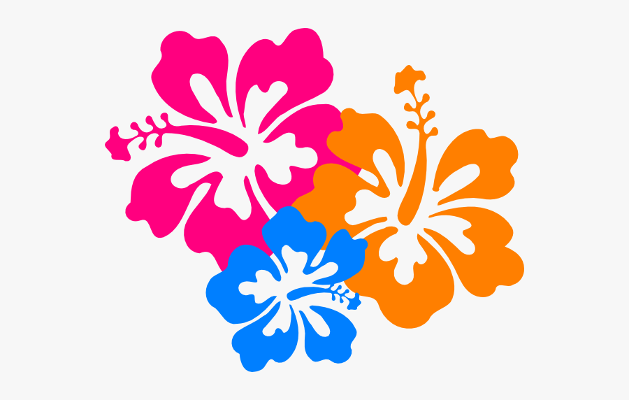 Hawaiian Flowers Clip Art, Transparent Clipart