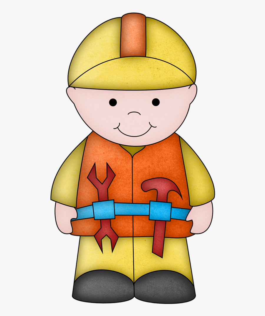 Construction Guy - Kid Construction Worker Clipart, Transparent Clipart