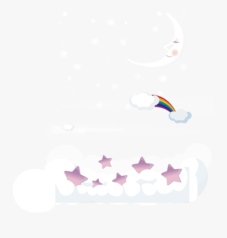 Clip Art Beautiful Night Sky - Moon, Transparent Clipart