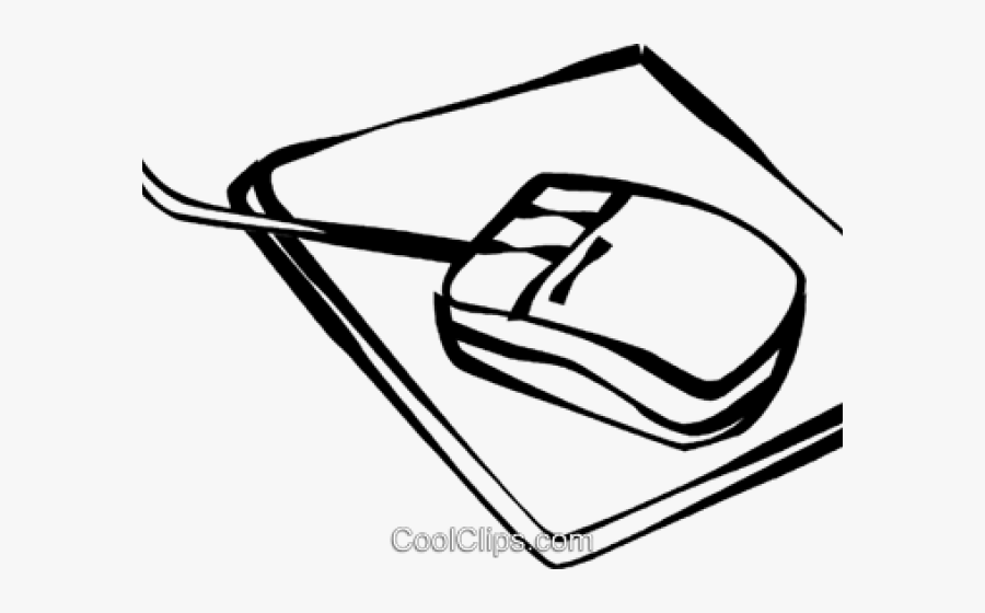 Pc Mouse Clipart Cool - Computer Mouse Pad Drawing, Transparent Clipart