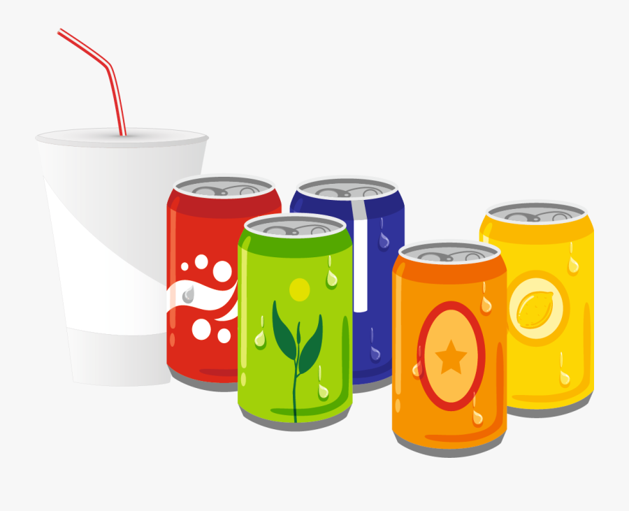 Drinks Clipart Sugary Drink - Soft Drink Can Clipart Png, Transparent Clipart