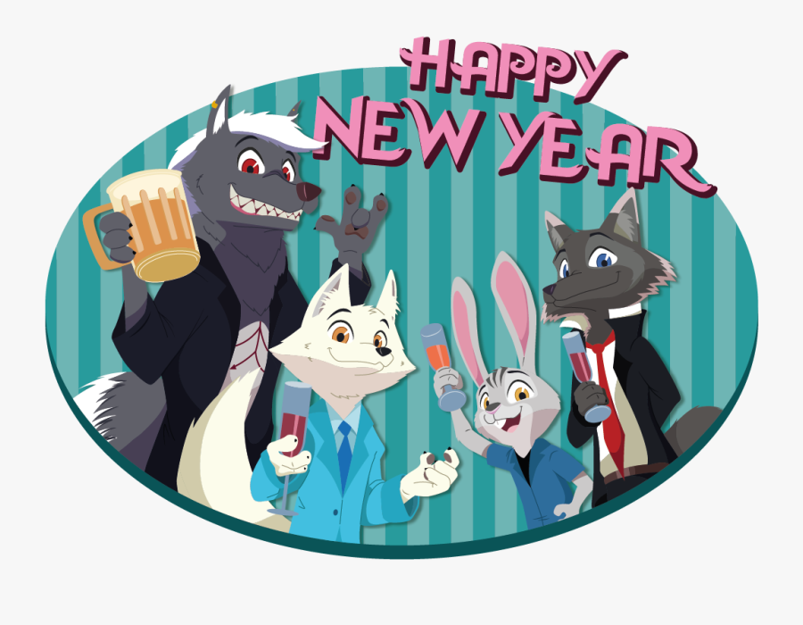 The 2016 Znn Year In Review - Zootopia New Year's Day, Transparent Clipart
