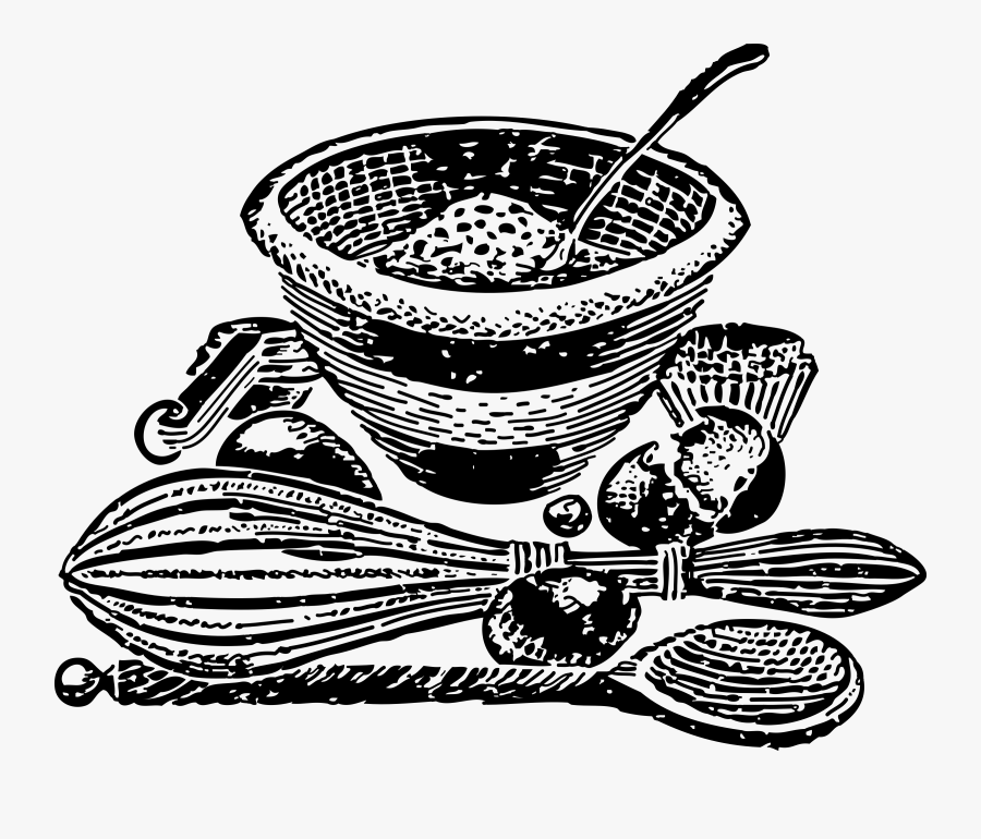 Clipart - Mixing Tools For Baking Drawings, Transparent Clipart