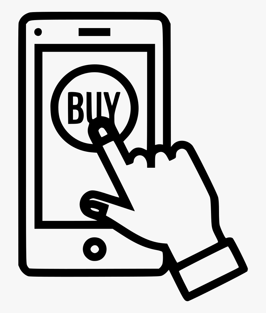 Money Bills Clipart Black And White - Shopping Online Icon Png, Transparent Clipart