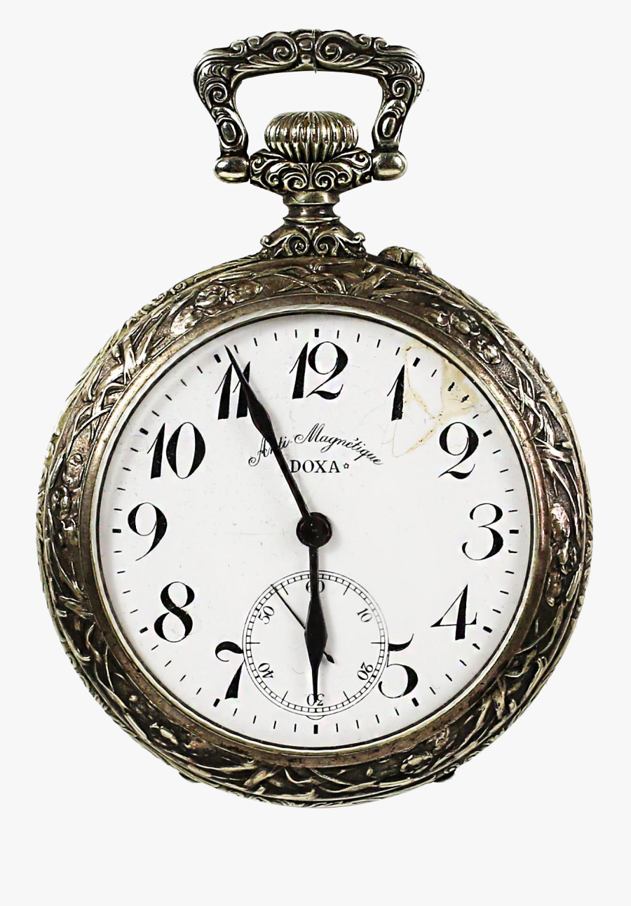 Clip Art Pocket Watch Chain Drawing - Doxa Antimagnetique Pocket Watch