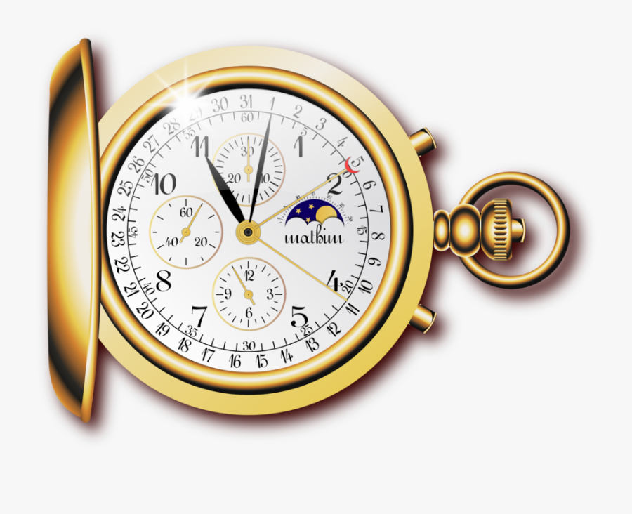 Watch Accessory,clock,brand - Gold Pocket Watch Png, Transparent Clipart
