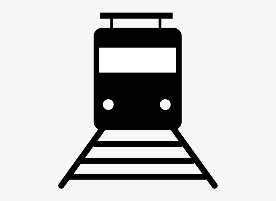 Train Track Icon, Transparent Clipart