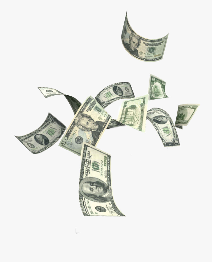 Transparent 100 Dollar Bills Clipart - Falling Dollar Bills Png, Transparent Clipart