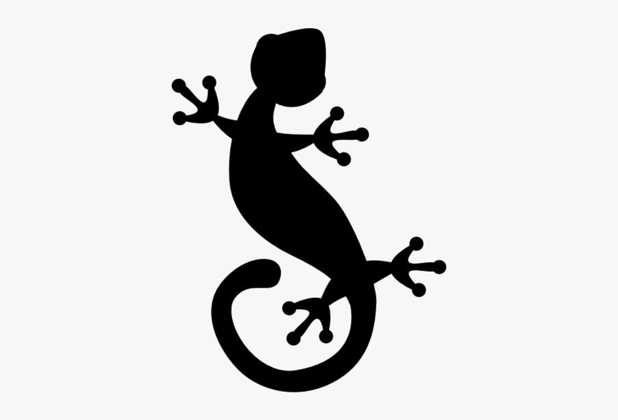 Gecko Png Image Clip Art - Lizard Clipart Black, Transparent Clipart