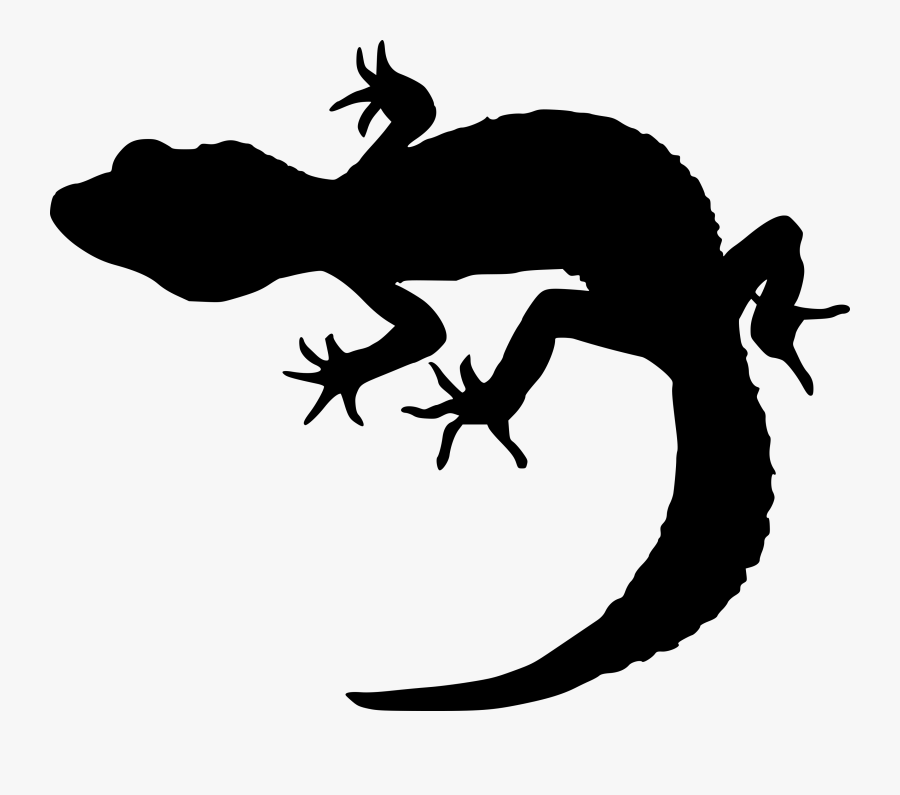 Clip Art Gecko Portable Network Graphics Silhouette - Gecko Silhouette, Transparent Clipart