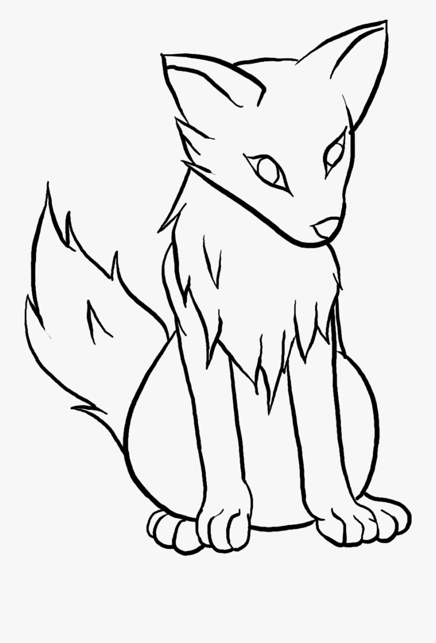 Drawings Of Family Guy - Wolf Pup Drawing Easy, Transparent Clipart