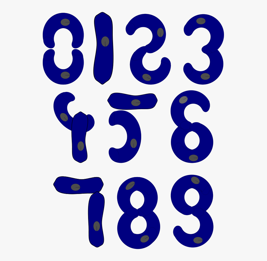 Cell Numbers, Transparent Clipart