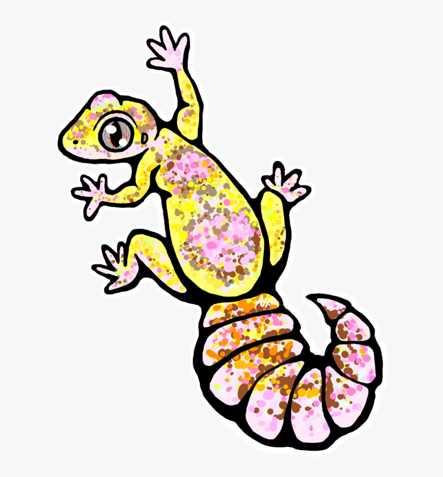 Leopard Sticker Tremper By - Leopard Gecko Clipart, Transparent Clipart