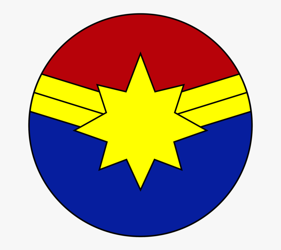 America Superhero Pointing Danvers Comics Vector Carol - Logo De Super Heroes, Transparent Clipart