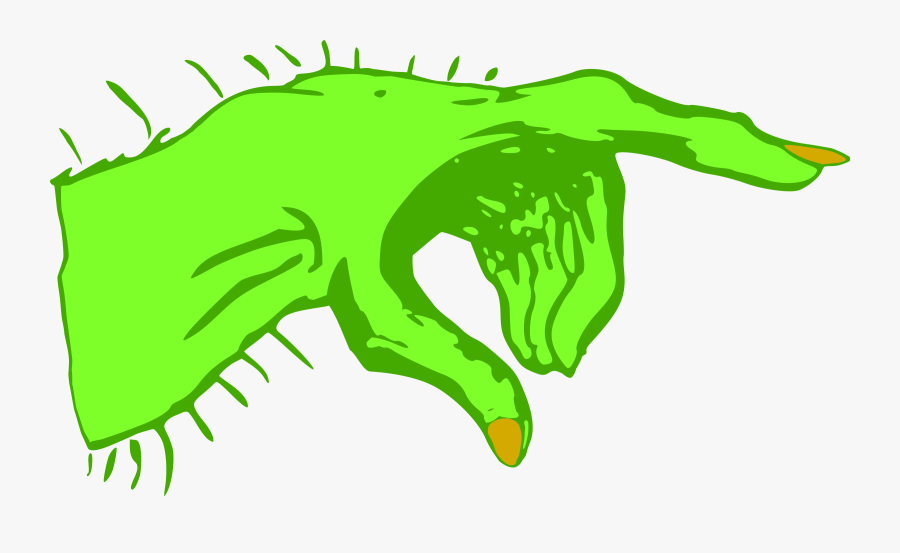 Line Art,plant,leaf - Monster Hand Clipart, Transparent Clipart