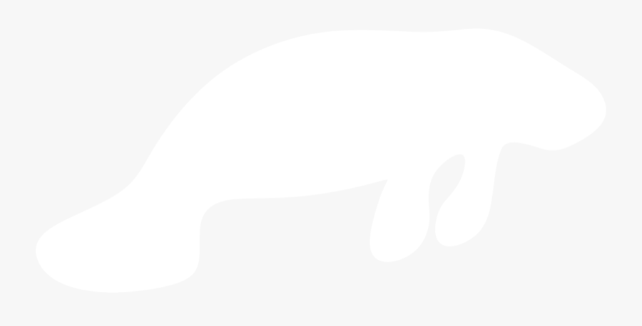 Manatee Silhouette By Paperlightbox - Silhouette Manatee Vector, Transparent Clipart
