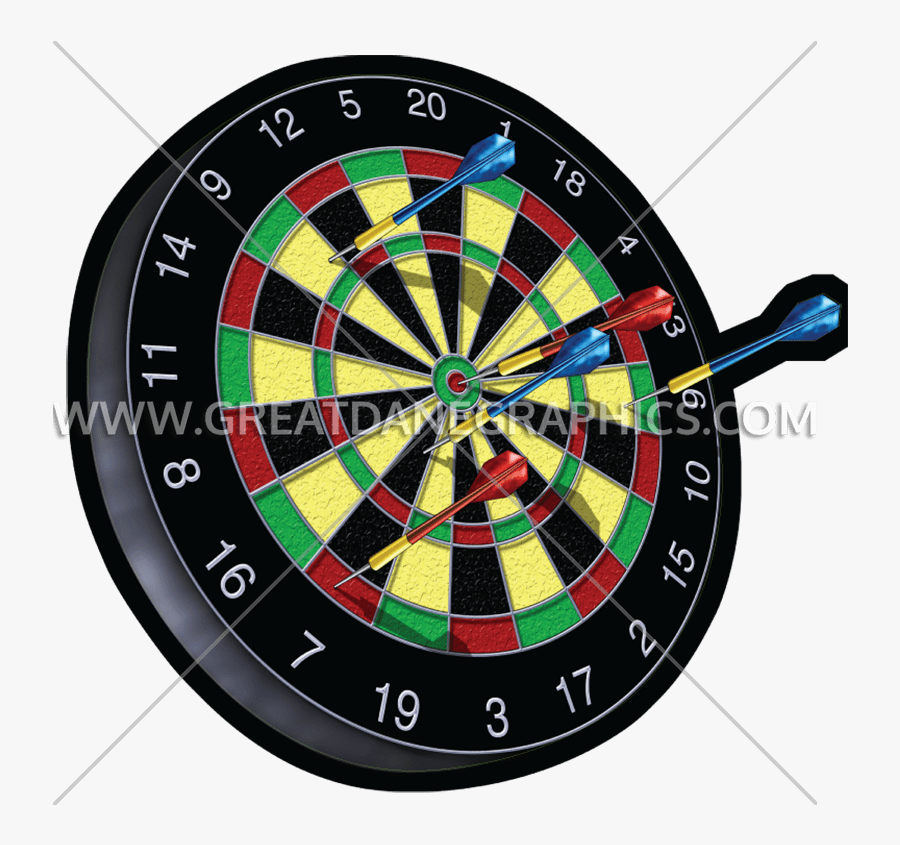 Dart Board Production Ready - Bristle Dart Board Used, Transparent Clipart