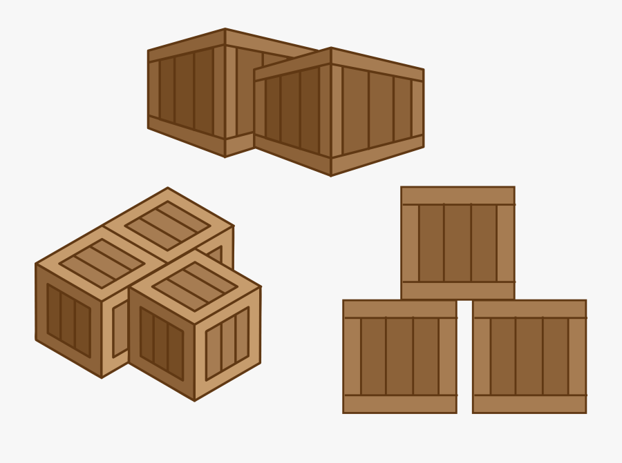 Coffin Clipart Wood Box - Vector Wooden Box Png, Transparent Clipart